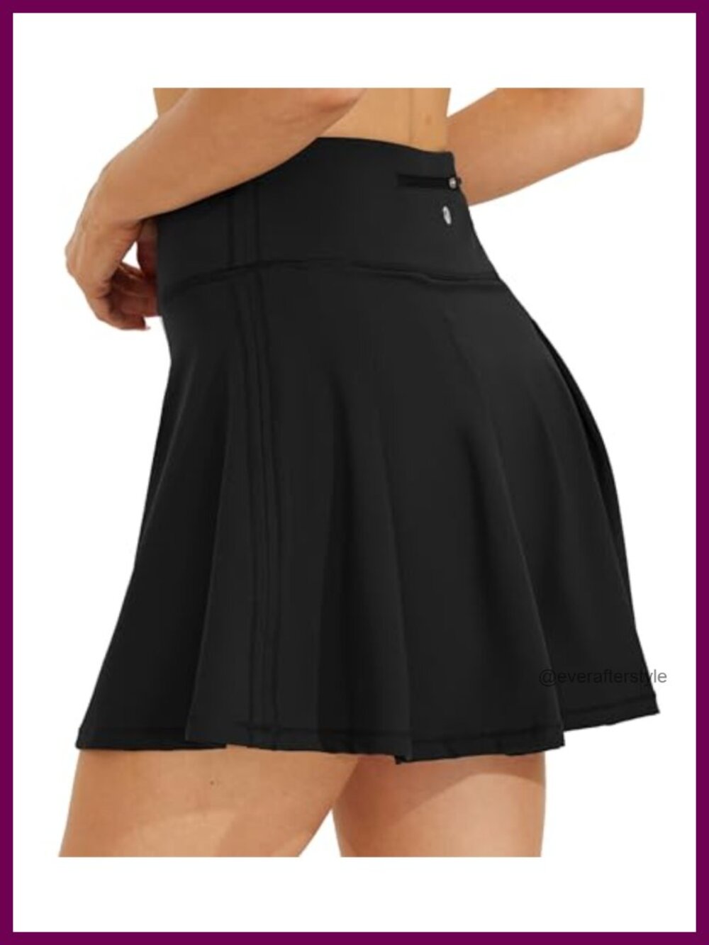 High Waisted Tennis Skort with Built-in Shorts and Pockets